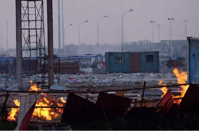 天津危化品倉庫爆炸現場